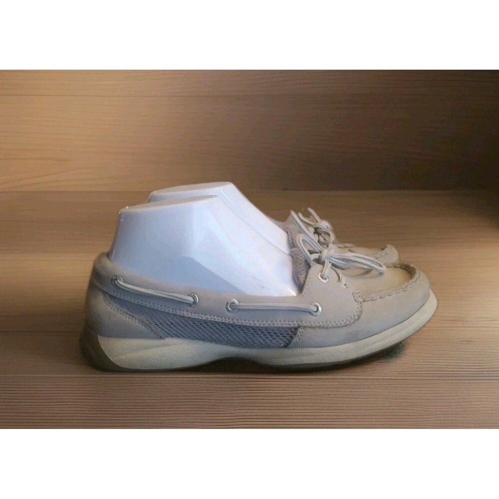 Sperry Top-Sider‎ Laguna Open Mesh Leather Womens 8 Gray